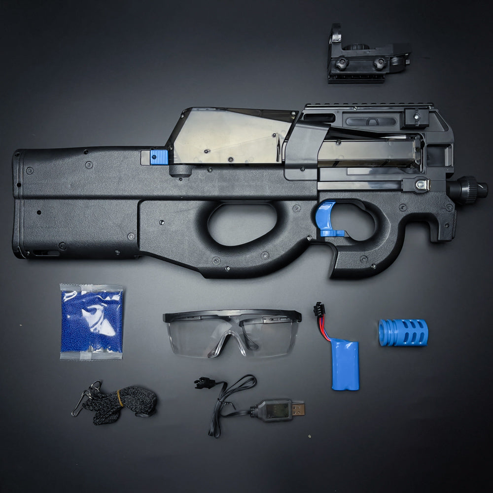 P90 Gel Blaster zwart accessoires