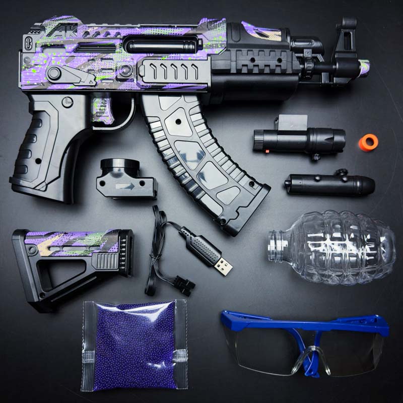 AKM-Gel-Blaster-purple-accessories